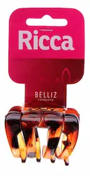 Piranha Prendedor de Cabelo Ricca Concha Média com 1 unidade