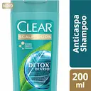 Shampoo Anticaspa Clear Detox Diário com 200ml
