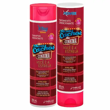Kit Novex Vitay Shampoo + Condicionador Meus Cachos de Cinema 300ml cada