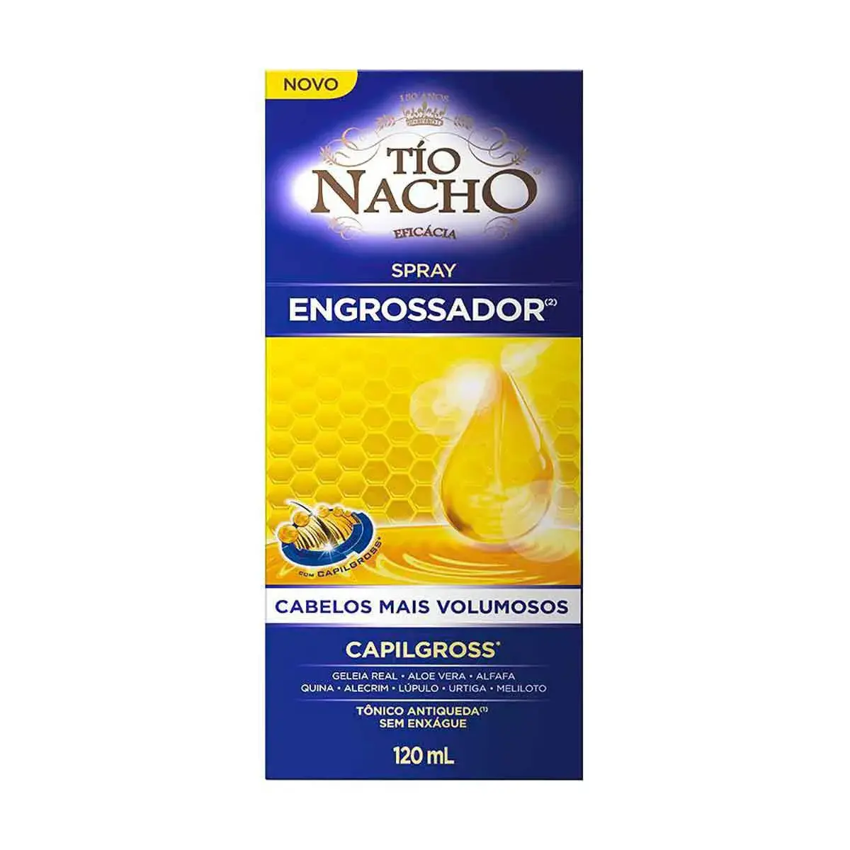Spray Engrossador para Cabelo Tío Nacho com 120ml