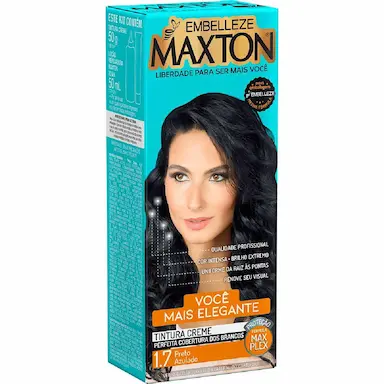 Kit Coloração Maxton Preto Azulado 1.7 com 1 unidade
