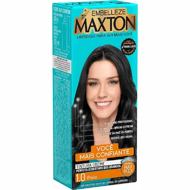 Kit Coloração Maxton Preto 1.0 com 1 unidade
