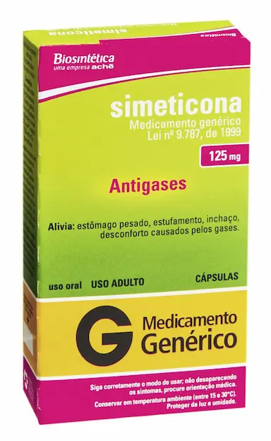 Biosintética Simeticona Simeticona 125mg 10 cápsulas