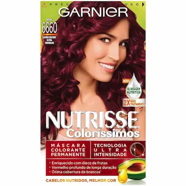 Tintura Permanente Nutrisse Creme 6660 Louro Escuro Ultra Vermelho
