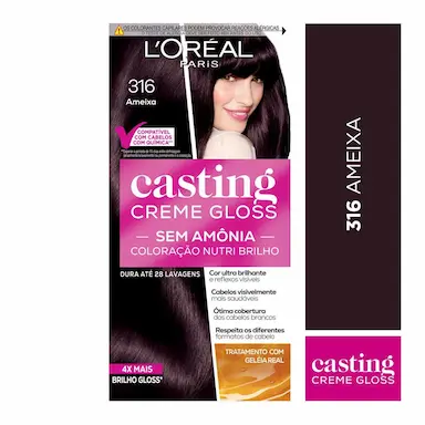 Tinta de Cabelo Casting Creme Gloss de L’Oréal Paris 316 Ameixa 246g