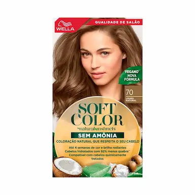 Tintura Wella Soft Color 70 Louro Natural com 1 unidade