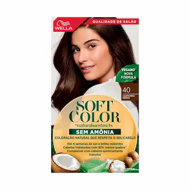 Tintura Wella Soft Color 40 Castanho Médio com 1 unidade