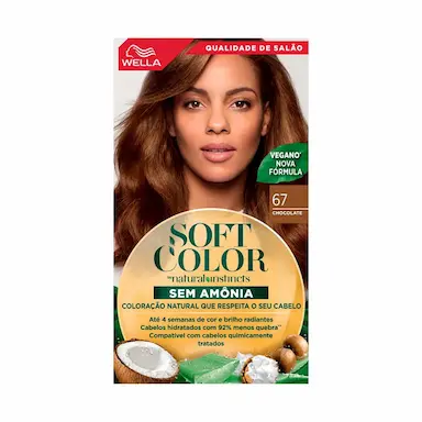 Tintura Wella Soft Color 67 Chocolate com 1 unidade