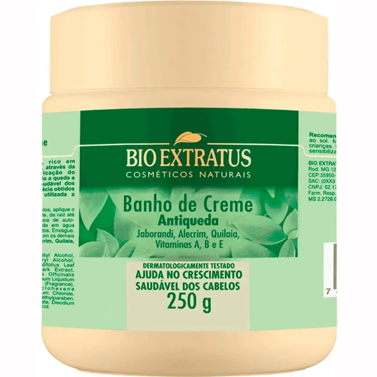 Creme de Tratamento Antiqueda Bio Extratus Banho de Creme para Cabelos com 250g