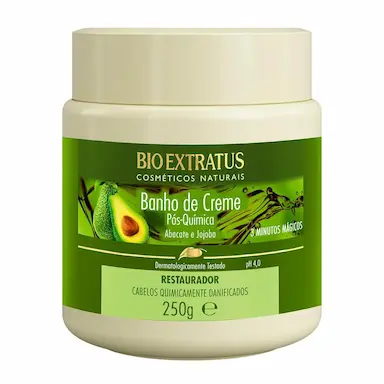 Creme Restaurador Pós-Química Bio Extratus Banho de Creme para Cabelos com 250g