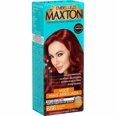 Kit Coloração Maxton Vermelho Cereja 6.66 com 1 unidade