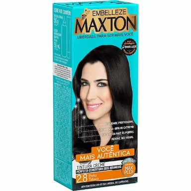 Kit Coloração Maxton Preto Tabaco 2.8 com 1 unidade