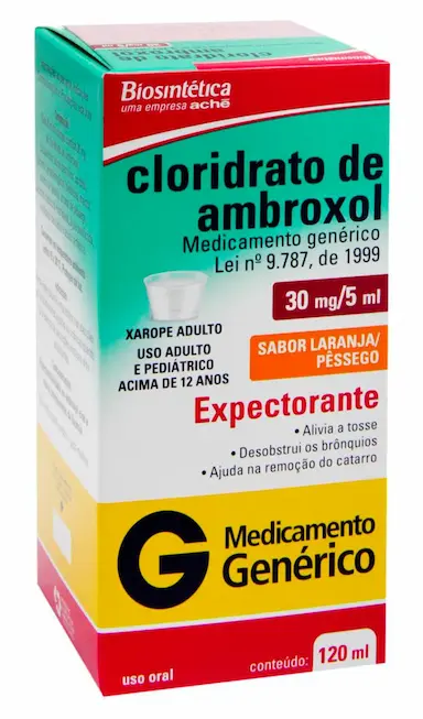 Cloridrato de Ambroxol 30mg/5ml xarope 120ml Aché Biosintética Genérico