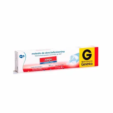 Maleato de Dexclorfeniramina 10mg/g Creme Dermatológico 30g EMS Genérico