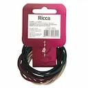 Elástico para Cabelo Ricca Basics sem Metal com 12 unidades