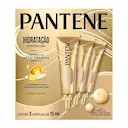 Kit Ampola de Tratamento Pantene Hidratação Poderosa com 3 unidades de 15ml