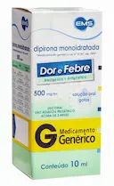 Dipirona Monoidratada 500mg/ml Solução Gotas 10ml EMS Genérico