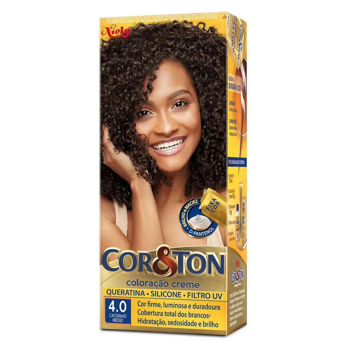 Tintura Cor&Ton Niely 4.0 Castanho Médio