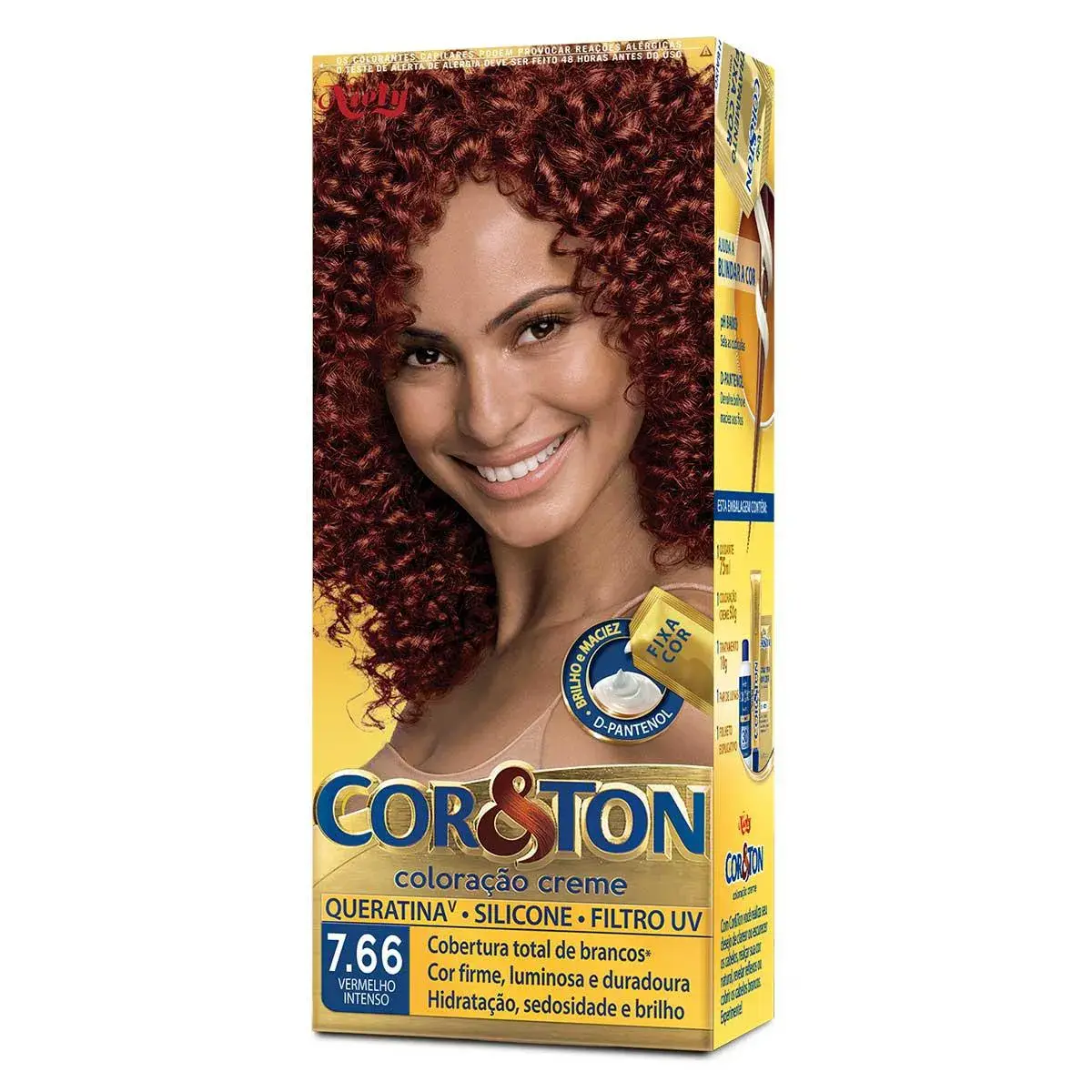 Tintura Cor&Ton Niely 7.66 Vermelho Intenso com 1 Unidade