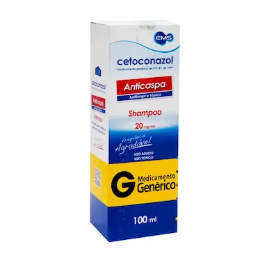 Cetoconazol 20mg/ml Shampoo Anticaspa 100ml EMS Genérico
