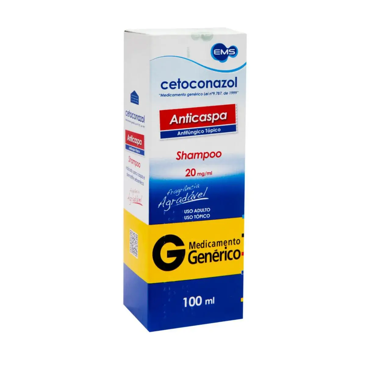 Cetoconazol 20mg/ml Shampoo Anticaspa 100ml EMS Genérico