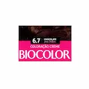 Biocolor Kit Econômico Coloração Creme 6.7 Chocolate para Brilhar com 1 unidade