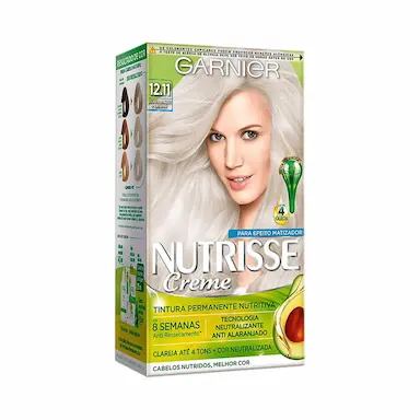 Tintura Permanente Nutrisse Creme 12.11 Louro Claríssimo Muito Acinzentado