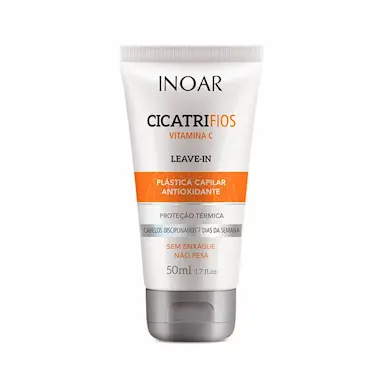 Leave-In Inoar Cicatrifios Vitamina C Plástica Capilar com Proteção Térmica com 50ml