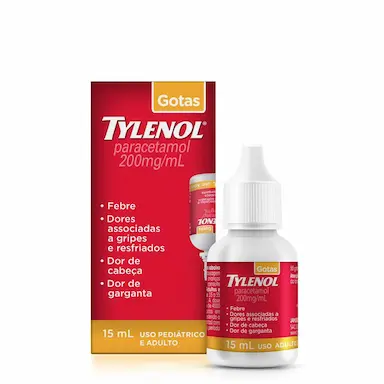Tylenol Paracetamol 200mg/ml Solução Gotas 15ml