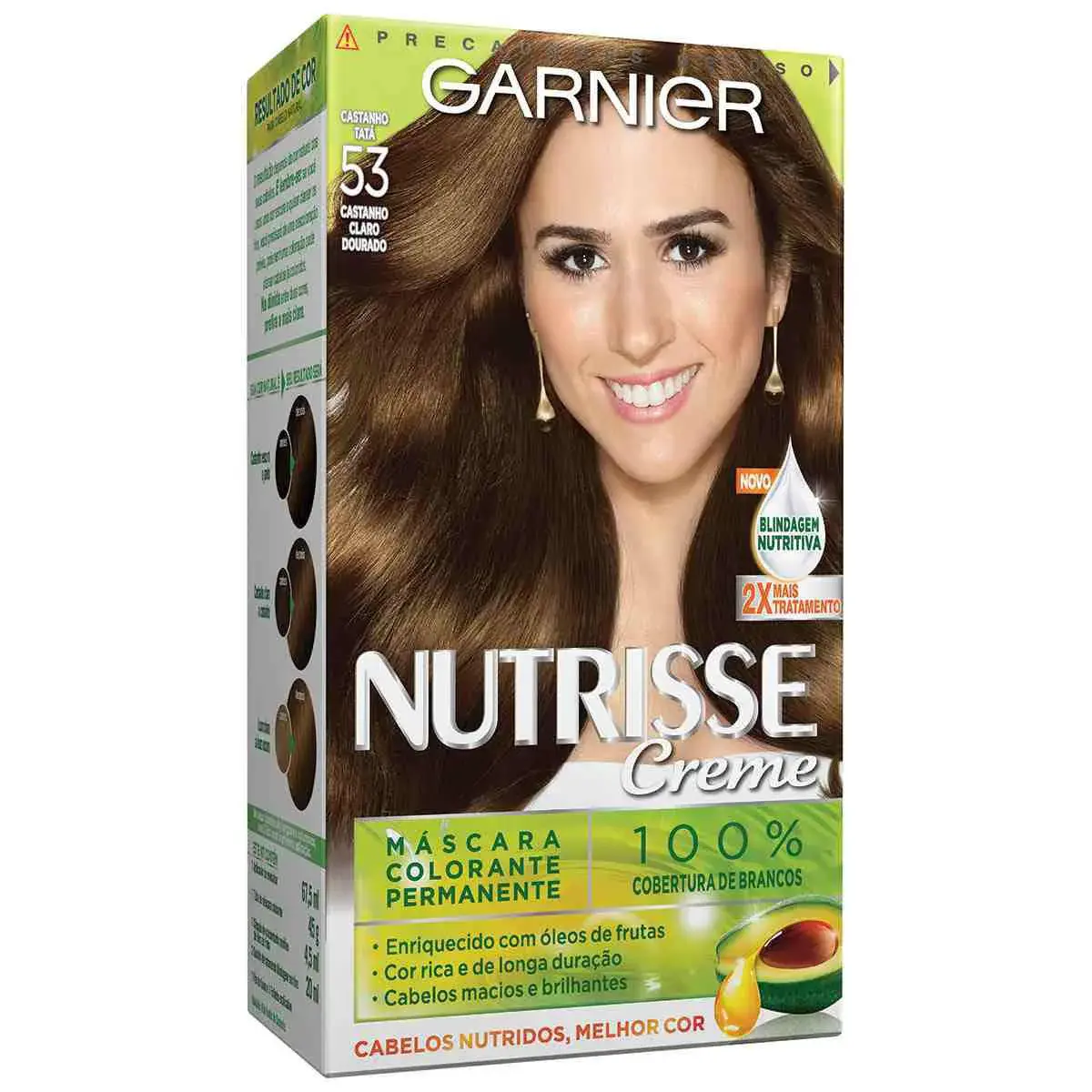 Tintura Permanente Nutrisse Creme 53 Castanho Claro Dourado com 1 Unidade