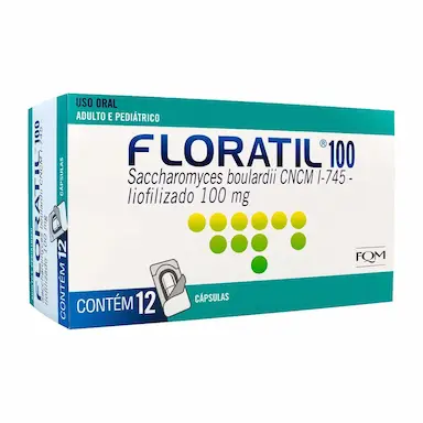 Probiótico Floratil 100mg 12 cápsulas