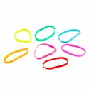 Mini Elástico Colorido Silicone Triss/Needs 50 unidades