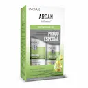 Kit Inoar Argan Infusion Reconstrução com 1 Shampoo de 500ml + 1 Condicionador de 250ml