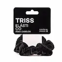 Elástico para Cabelo Triss/Needs Scrunchie de Veludo Cor Preta com 1 unidade