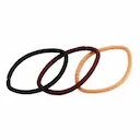 Elástico para Cabelo Triss/Needs Cores Preto, Marrom e Bege com 20 unidades