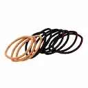Elástico para Cabelo Triss/Needs Cores Preto, Marrom e Bege com 10 unidades