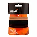 Elástico para Cabelo Triss/Needs Cores Preto, Marrom e Bege com 10 unidades
