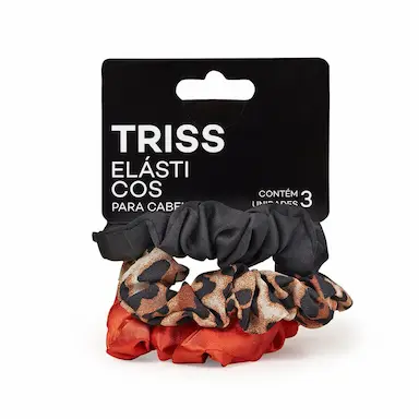 Elástico para Cabelo Triss/Needs Estampado e Liso com 3 unidades