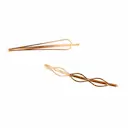 Conjunto de Grampo para Cabelo Triss/Needs Formato Geométrico Dourado com 2 unidades