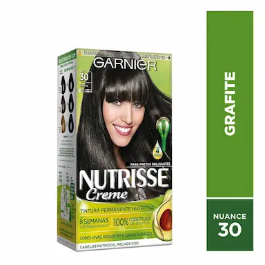 Tintura Permanente Nutrisse Creme 30 Grafite