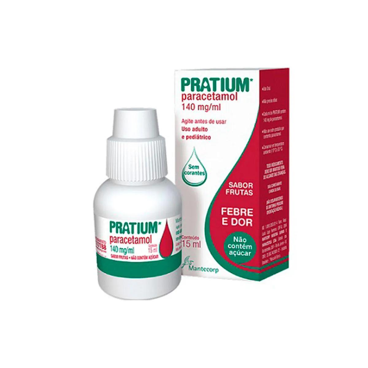 Pratium Paracetamol 140mg/ml Gotas 15ml