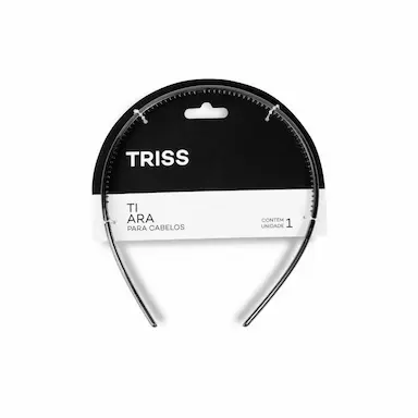Tiara de Plástico Triss/Needs Cor Preta com 1 Unidade