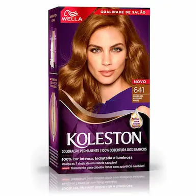 Tintura Creme Koleston Noites Iluminadas 641 Pôr do Sol Castanho Cobre com 1 Unidade