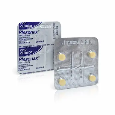 Plesonax Bisacodil 5mg 4 Comprimidos