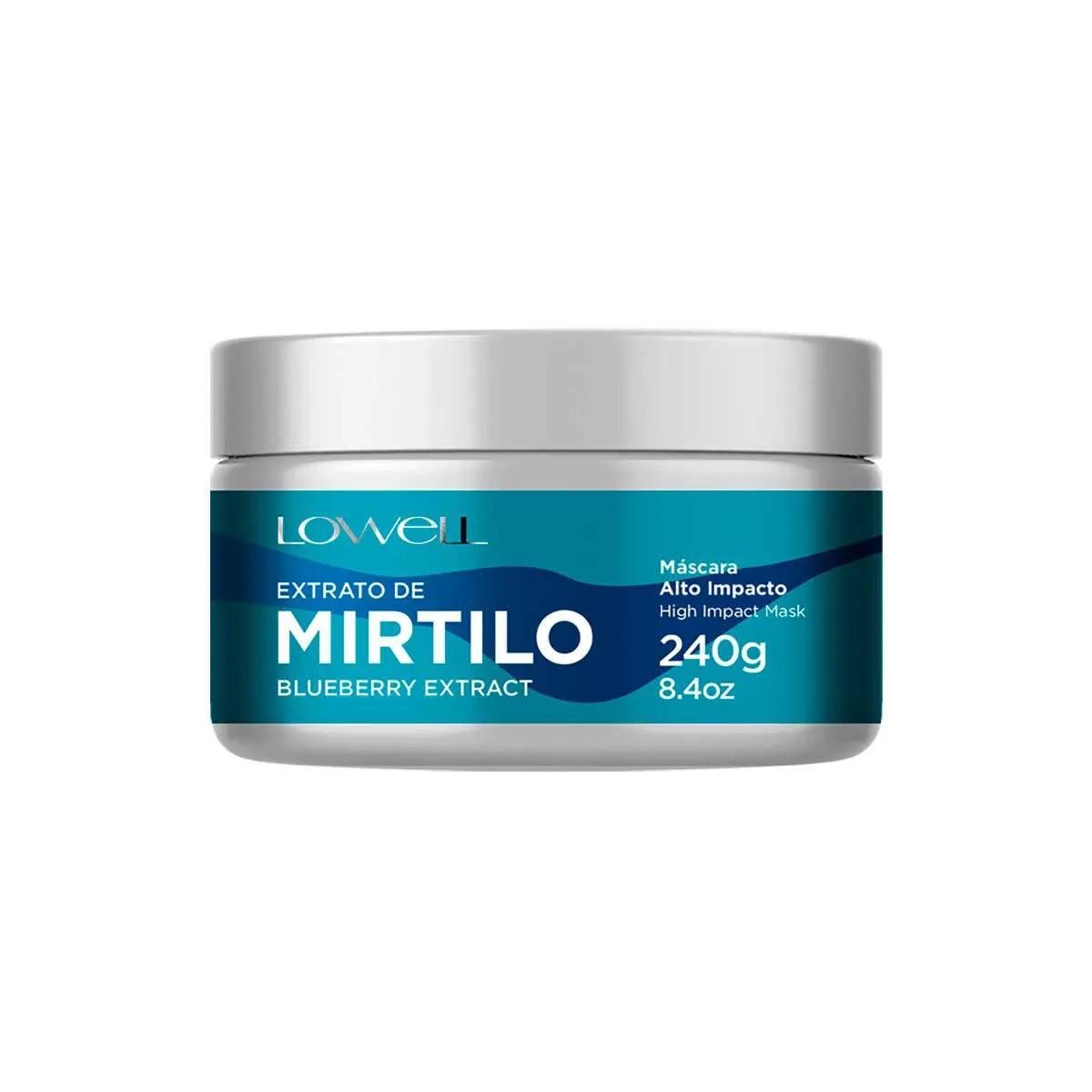 Máscara Capilar Alto Impacto Lowell Extrato de Mirtilo com 240g