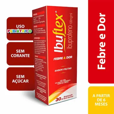 Ibuflex Ibuprofeno 100mg/ml Suspensão Oral 30ml