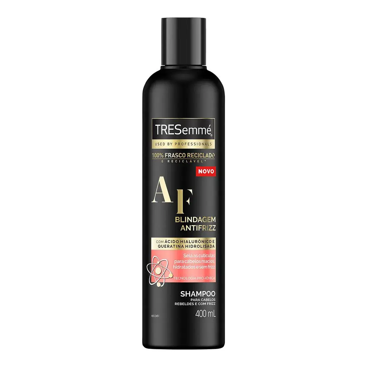 Shampoo TRESemmé Blindagem Antifrizz com Ácido Hialurônico e Queratina Hidrolisada com 400ml