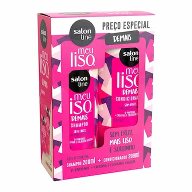 Kit Salon Line Meu Liso Demais Shampoo + Condicionador com 200ml cada