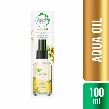 Aqua Óleo para os Cabelos Herbal Essences Babosa & Óleo de Argan com 100ml
