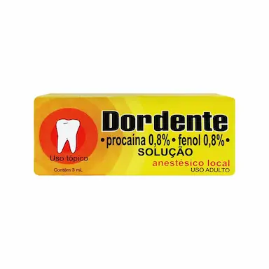 Dordente Procaína 8mg Solução 3ml